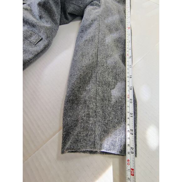 Vintage Pendleton Blazer Jacket Womens 10 TALL Grey 1 Button Virgin Wool USA - Picture 12 of 13